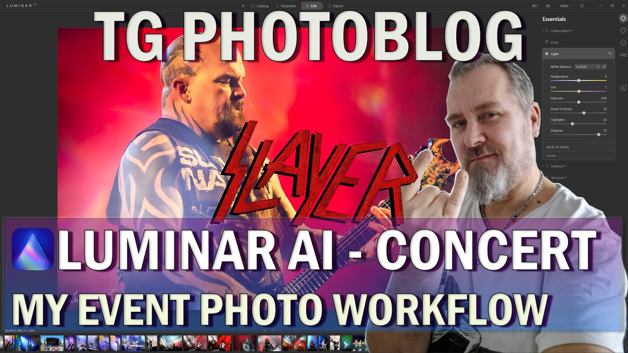 Luminar AI - My Event/Concert Photo Workflow - Tutorial
