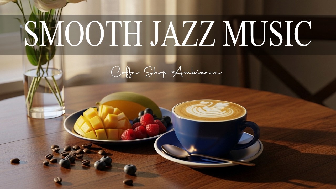 Smooth Jazz Music ☕ Relaxing Bossa Nova Instrumental and Relaxing Jazz Cafe Music for Studying.