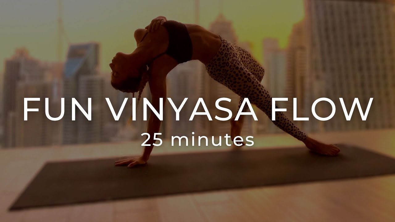 25 Min Fun Vinyasa Flow Sequence | Yoga By Nicole