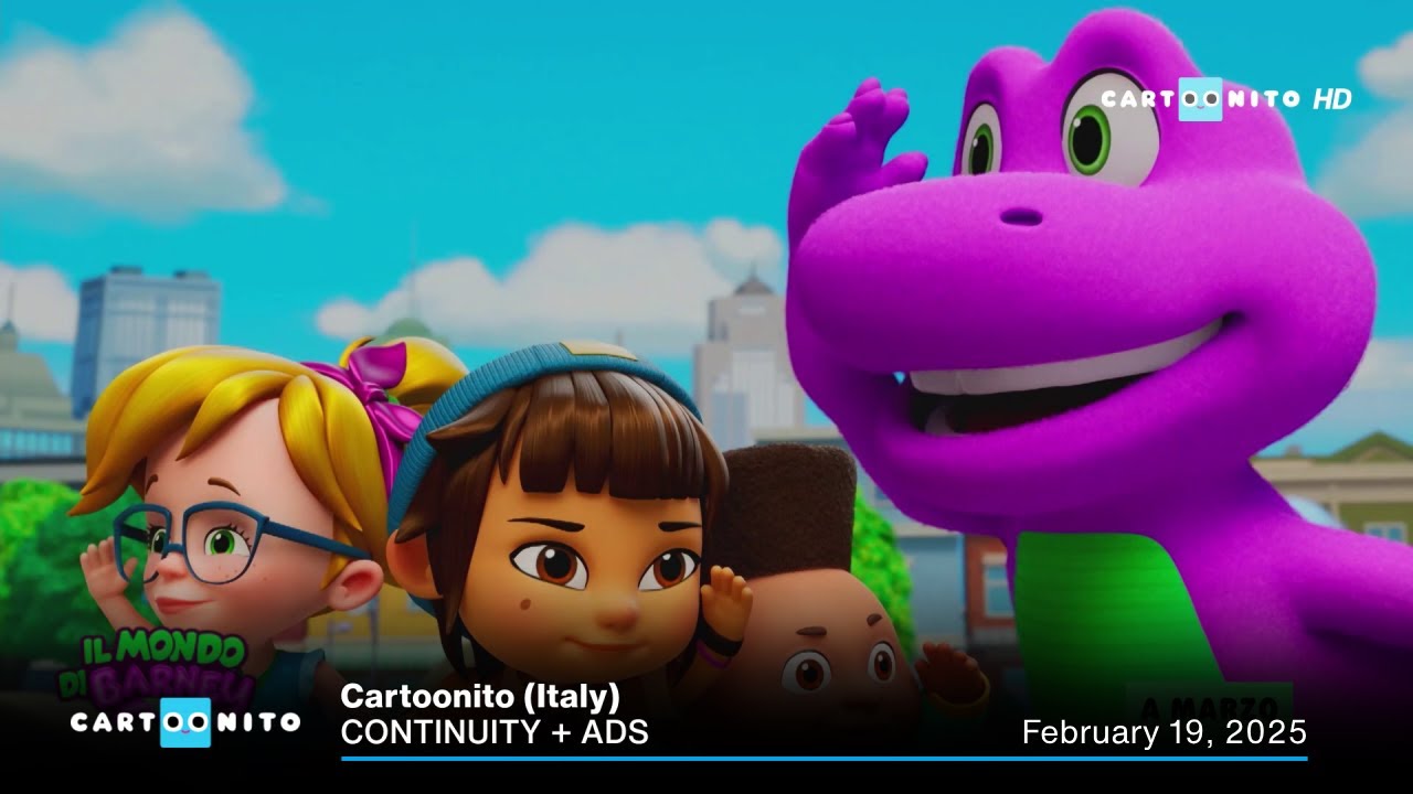 Cartoonito (Italy) continuity + ads | February 19, 2025 • Cartoonito pubblicità | 19 febbraio 2025