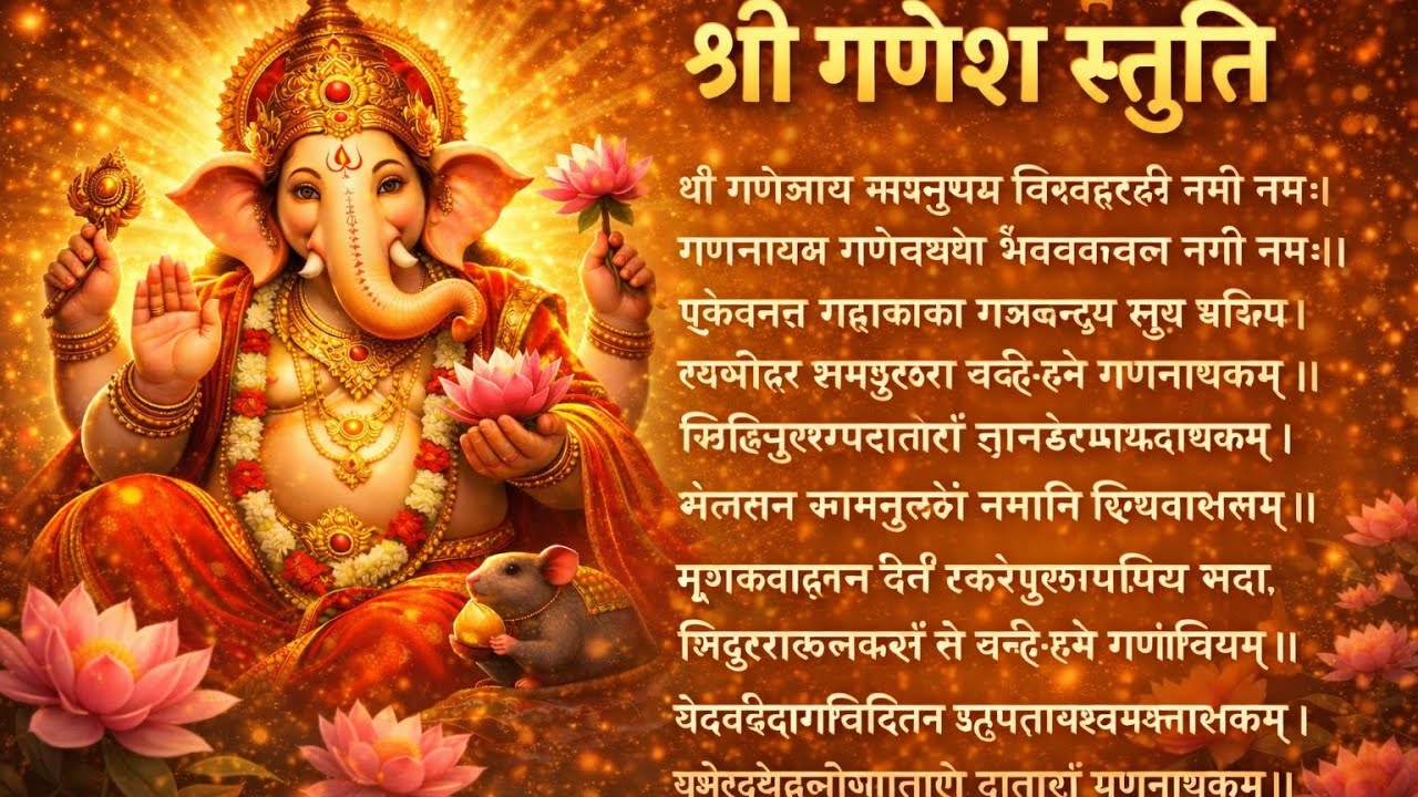 प्रातःकाल श्री गणेश स्तुति | Ganesh Stuti for Removing Obstacles