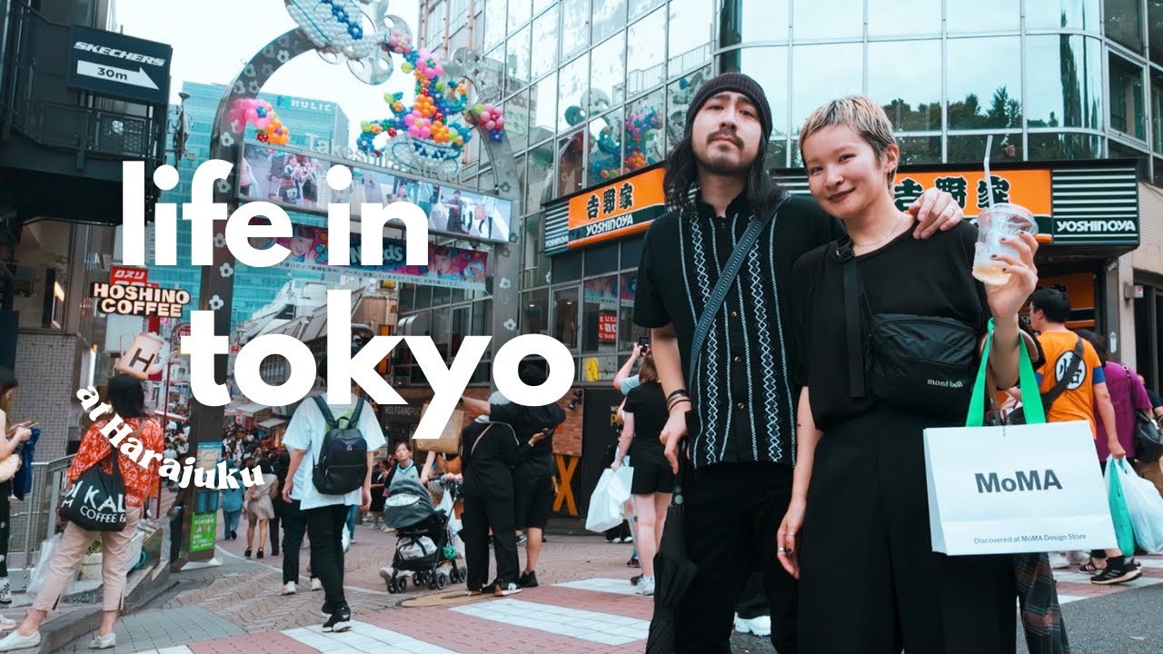 Japanese couple Tokyo vlog｜A day in Harajuku - sushi, shopping, Meiji shrine & dinner