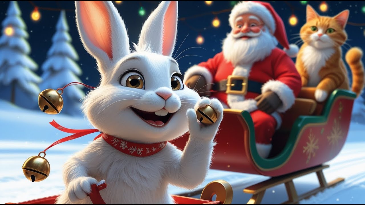🎄Новорічні пісеньки для дітей! Передзвін🔔 Jingle Bells 🎅🐰🐱 Про ЗАЙЧИКА, про ялиночку, про свято!