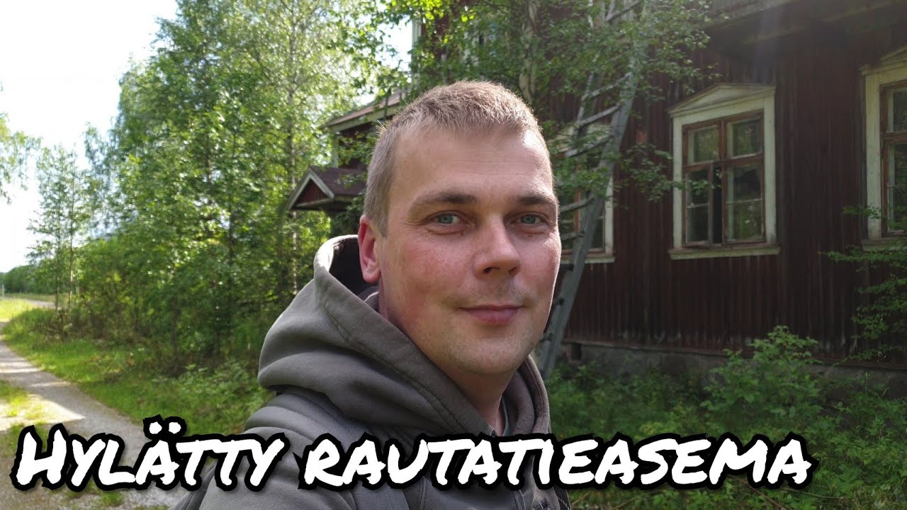 Hylätty/autio rautatieasema Kainuussa. Komea hirsinen asemarakennus Urbex vlog 4k