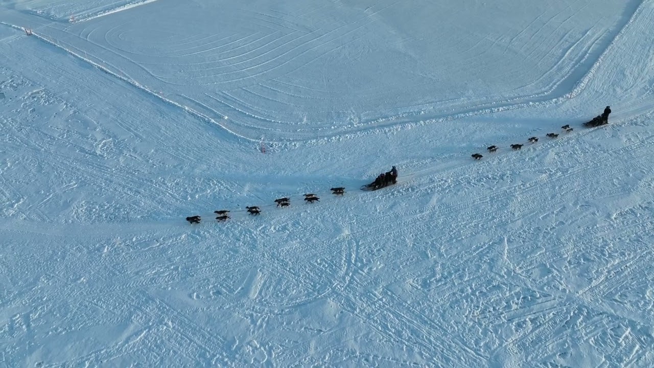 Icehotel Jukkasjärvi by drone