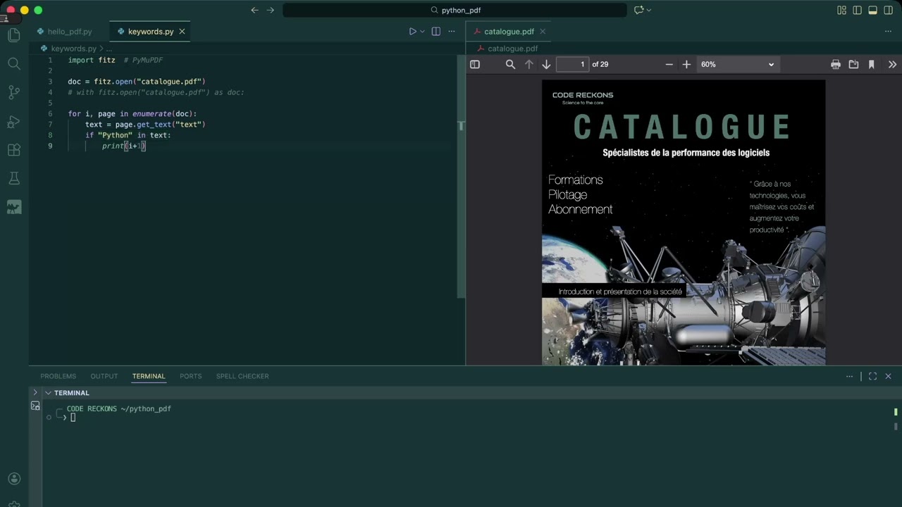 2. Python pour les PDF : Recherche de texte avec PyMuPDF