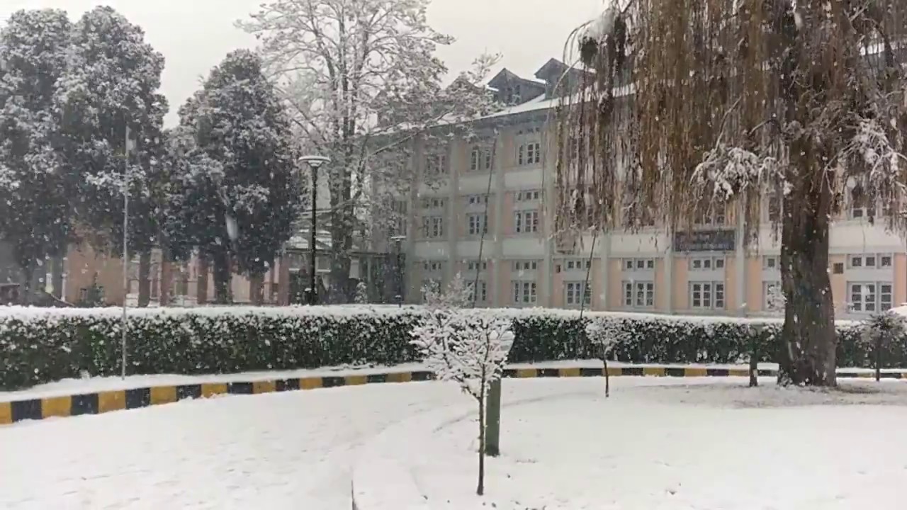NIT Srinagar College Campus Tour Heavy Winter