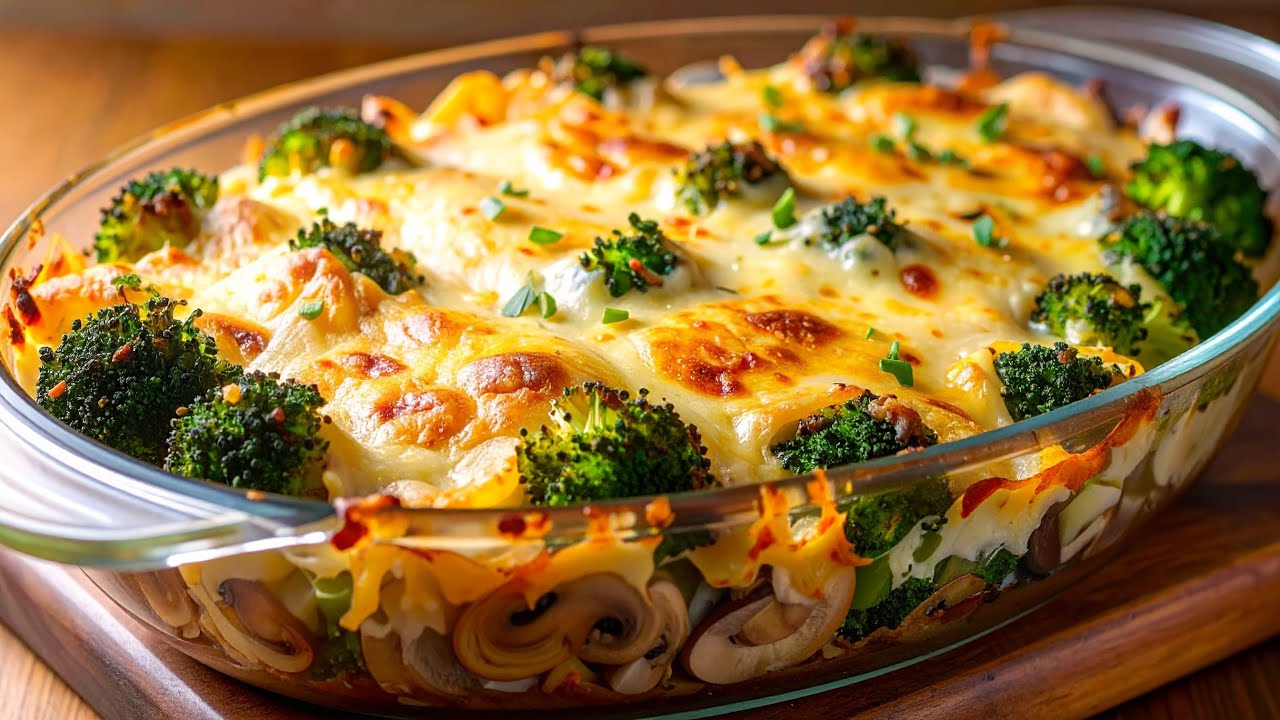 Brokkoli mit Käse überbacken – schnell, einfach, köstlich