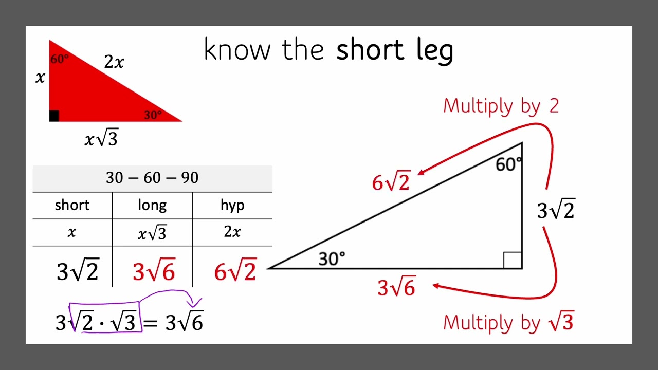 8.3 Special Right Triangles VIDEO