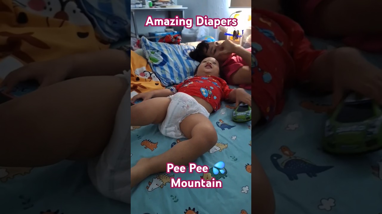 Pee Pee Mountain. Best diapers ever! #peepee #merries #diaper #amazing #merries #Vietnam #cutebaby