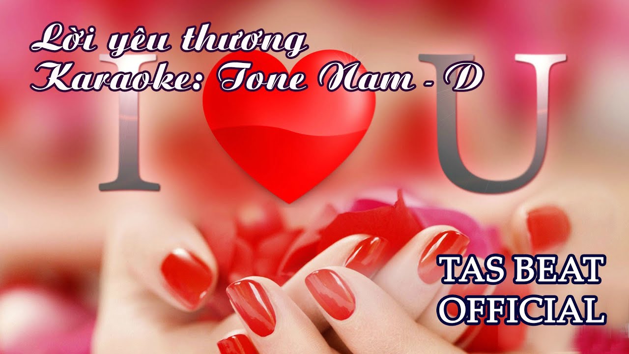 Karaoke Lời yêu thương - Tone Nam | TAS BEAT