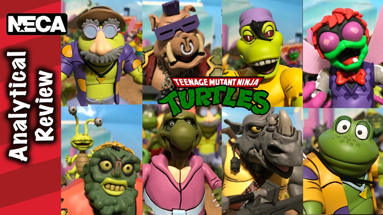 NECA TMNT Бибоп, Рокстеди, Макмен, Мондо Гекко, Бакстер, Панк Лягушки!