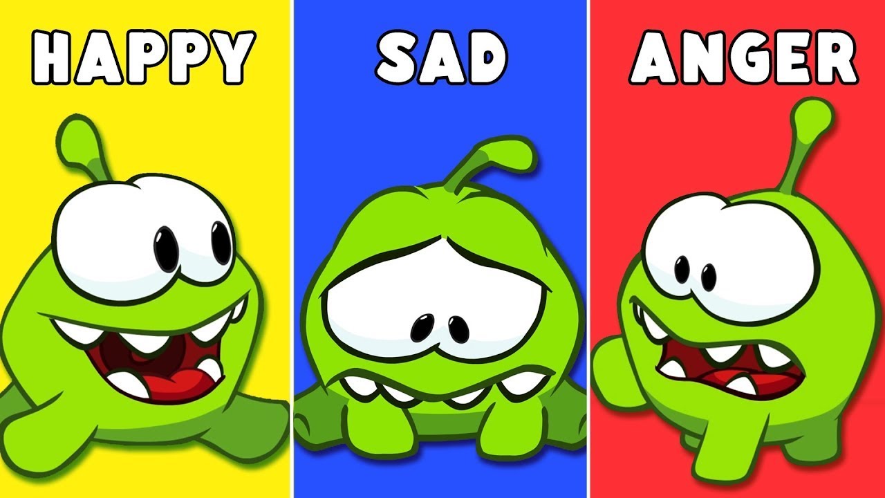 Om Nom está feliz y triste | Vídeos educativos | Aprende expresiones con Om Nom