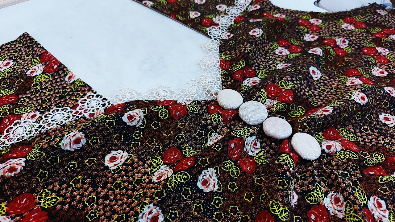 خياطة موديل صدر دشداشة نسائية جميلة جدا - موديلات دشاديش - Blouse Design