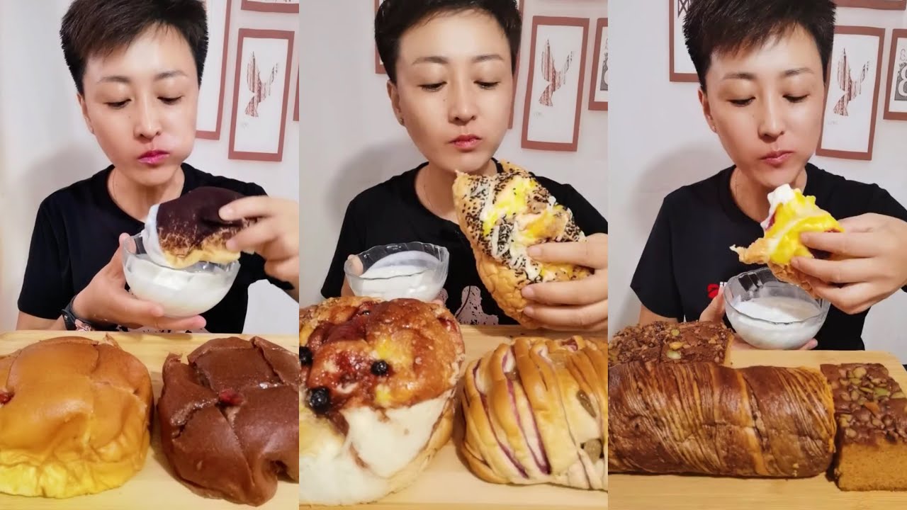 🍞 [MUKBANG] bread dipped in yogurt edition