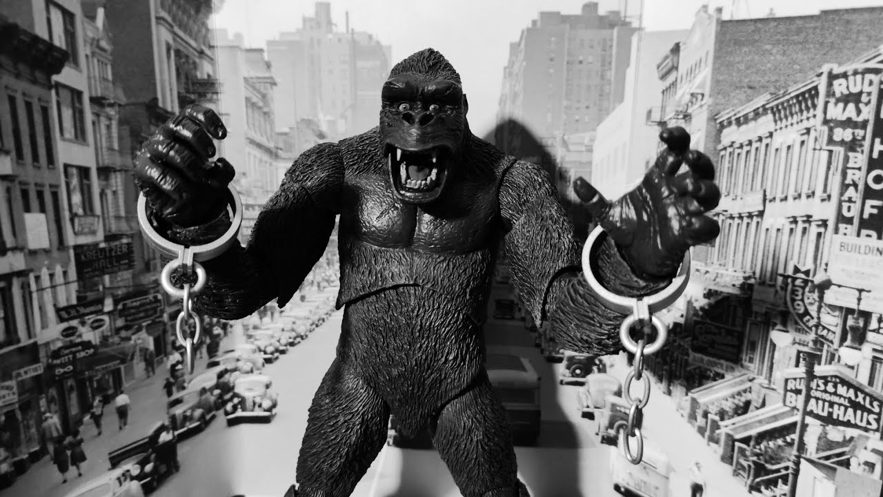 NECA - King Kong Concrete Jungle -  movie 1933 con un'aeroplano bellissimo