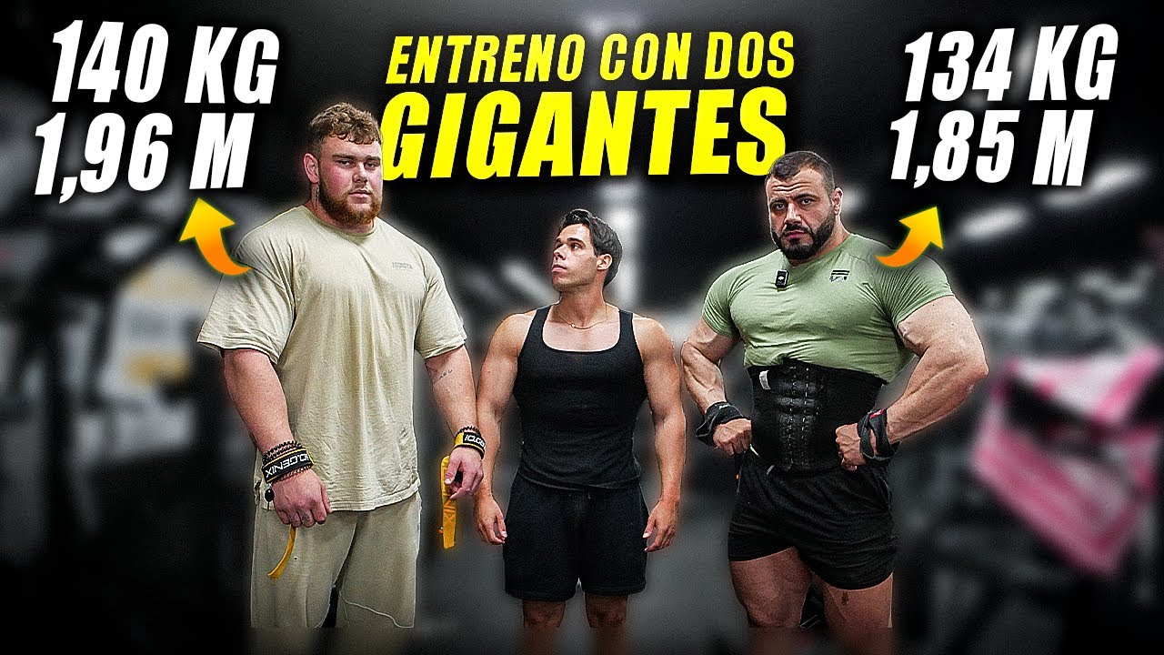 ENTRENO CON DOS GIGANTES CULTURISTAS DURANTE CASI 4 HORAS - Victor Valdivia