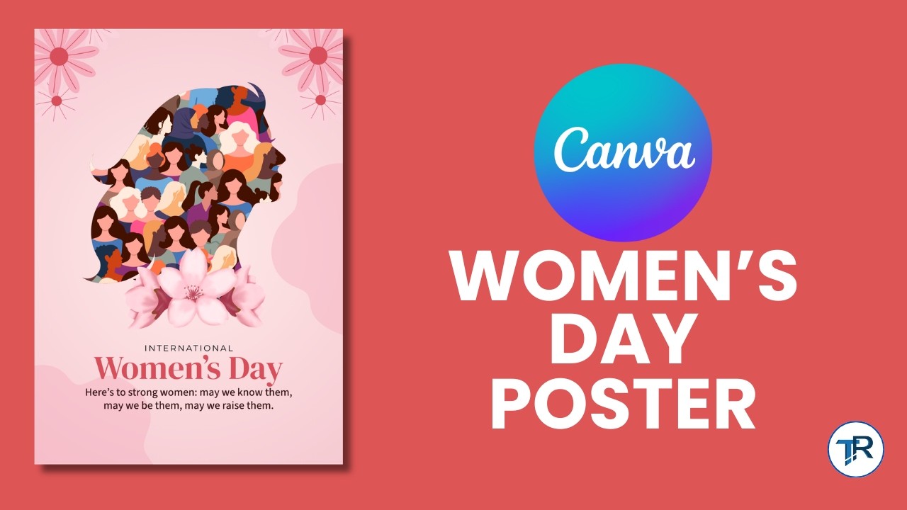 Womens day poster In Canva | Women's Day #woman #womanday #canvahindi  #womenpower