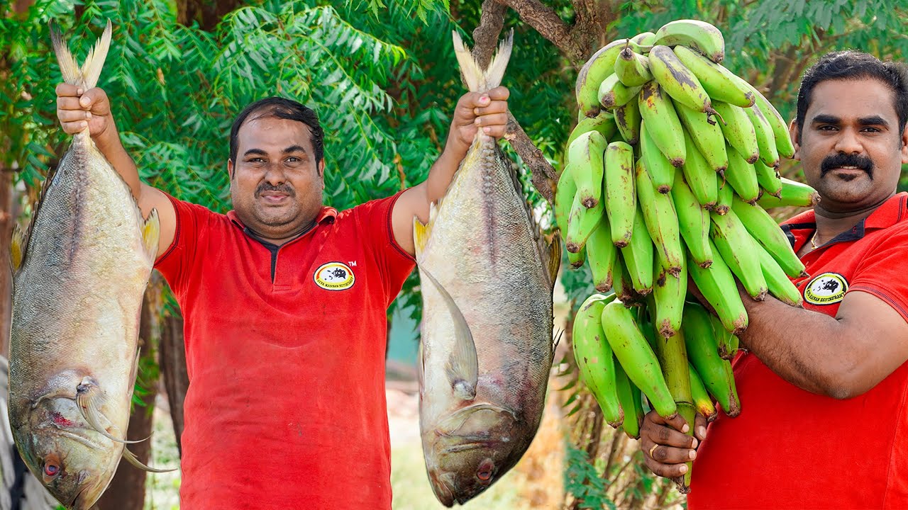 Coconut Rock Fish With Banana Malabar Recipe | South Indian Traditional Cooking Food