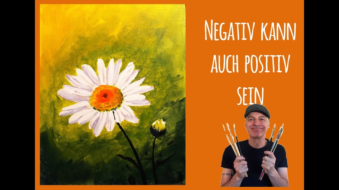 Zauberhaftes Gänseblümchen in Acryl 🖌️🌸 | Schritt-für-Schritt Tutorial