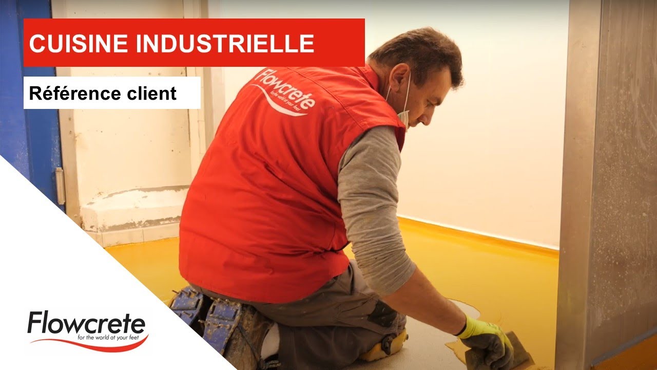 FLOWCRETE - Réhabilitation d’un sol de cuisine industrielle
