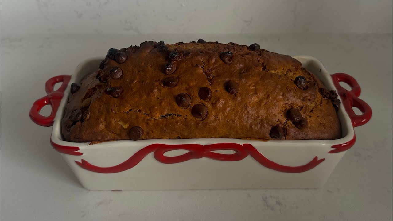 ASMR Bake With Me: Chocolate Chip Walnut Banana Bread
