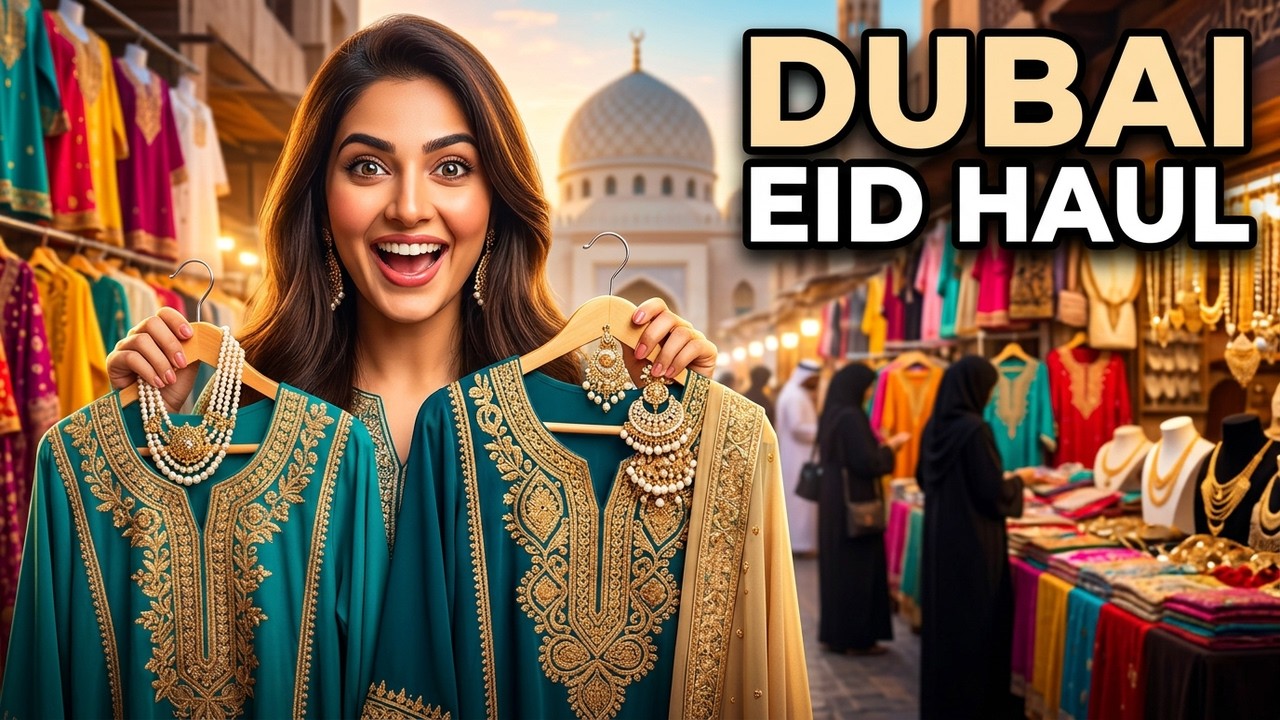 Dubai Eid Shopping Vlog | Traditional Clothing & Accessories Haul