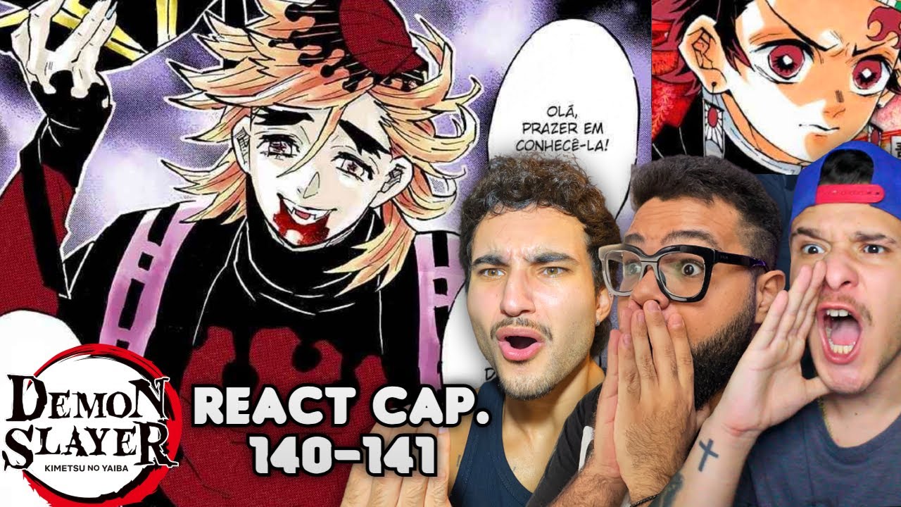 CASTELO INFINITO COMEÇOU!! LENDO O MANGÁ DE DEMON SLAYER PELA PRIMEIRA VEZ!!! CAP. 140 e 141