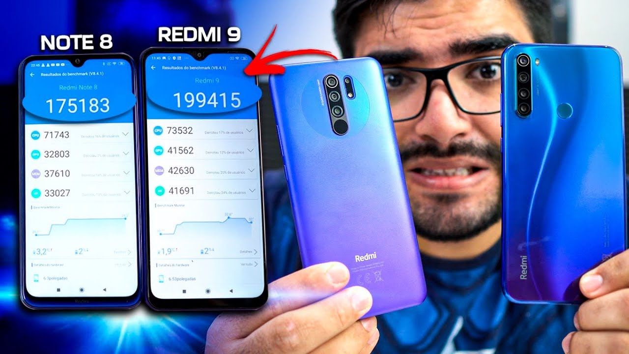 Mostrando a POTÊNCIA do REDMI 9! Ele realmente é MAIS POTENTE que o Redmi Note 8?