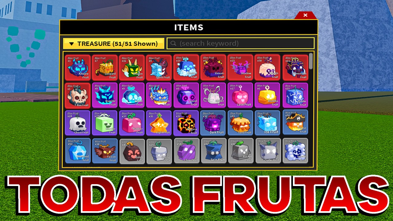 TODAS AS FRUTAS DO BLOX FRUITS EM 1 SÓ VÍDEO!