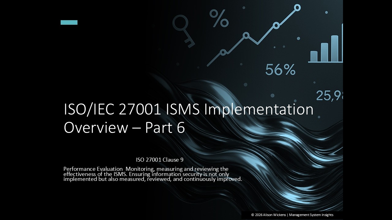 Part 6 - ISO 27001 ISMS Implementation