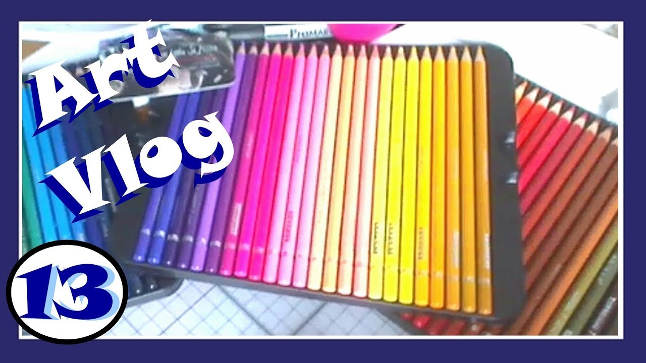 Art Vlog 13 - NEW PENCILS! Art from Naschi + MarieJane