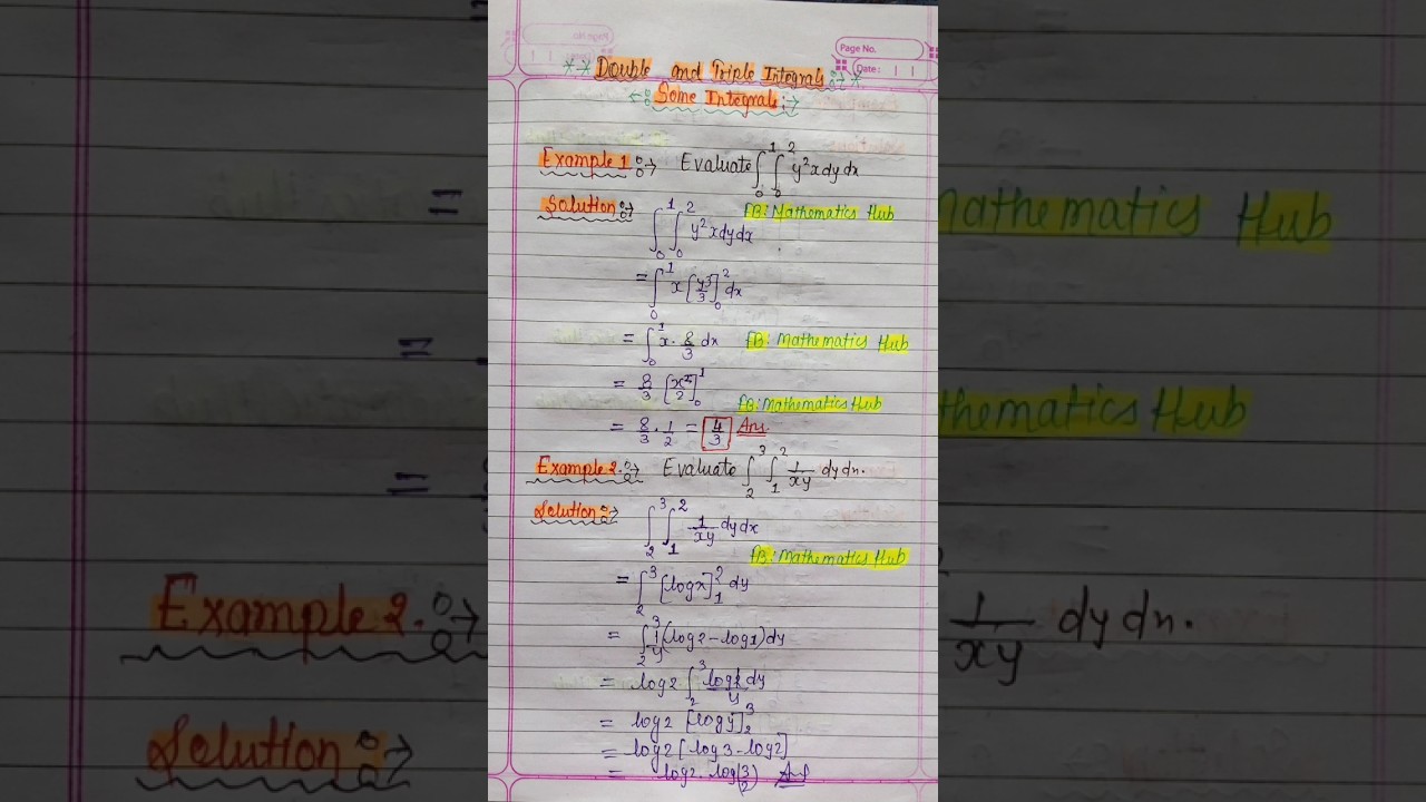Double integrals