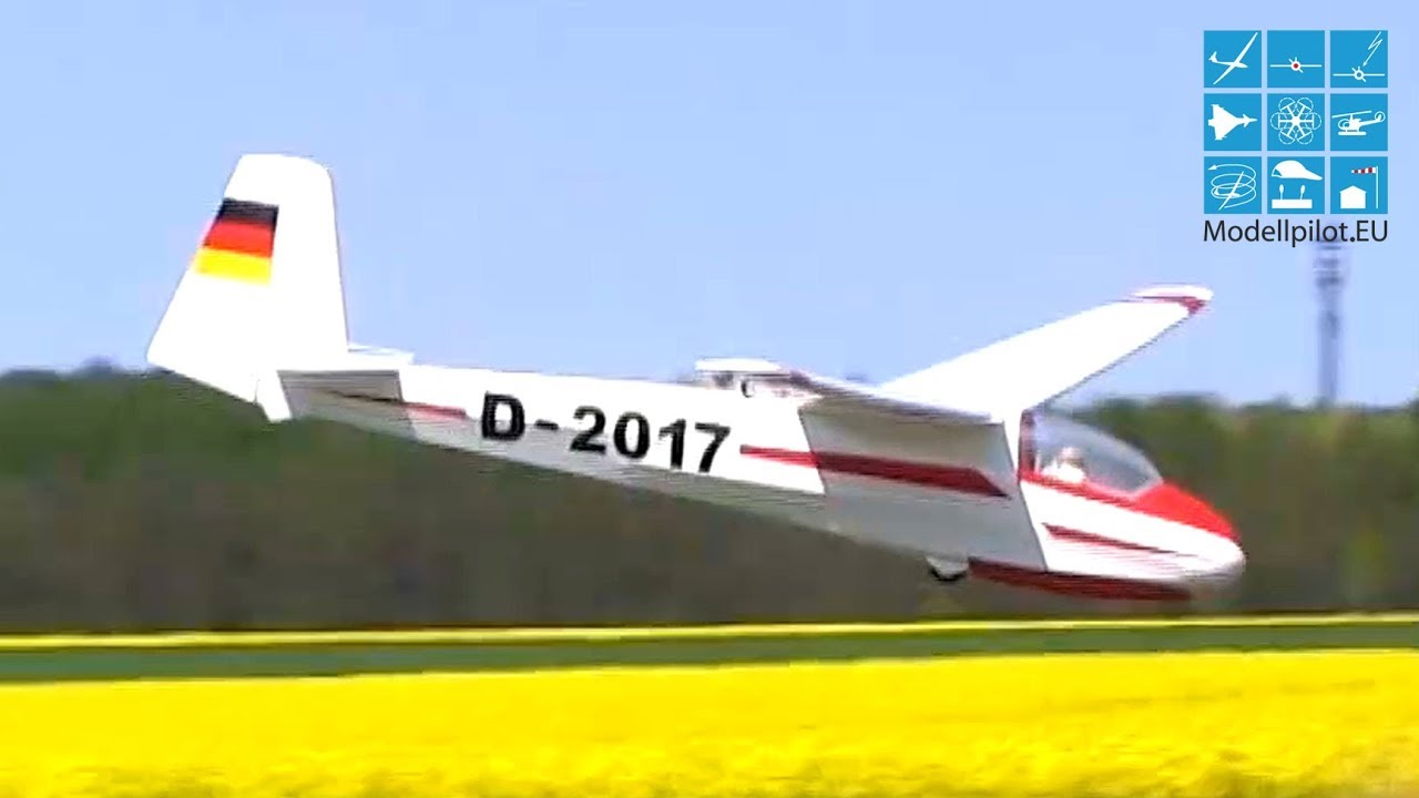 KA-8 F-SCHLEPP PILATUS RC GLIDER ECKHARD KÖNIG & ULLI MÜLLER BVM BERLIN RAGOW HIMMELFAHRTSFETE 2016