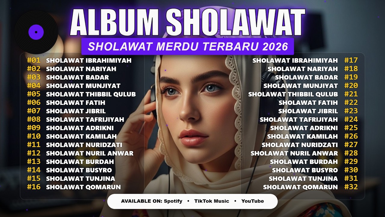 SHOLAWAT NABI MERDU 2026 | SHOLAWAT JIBRIL, BUSYRO & BURDA TERBARU PENENANG JIWA TERPOPULER 2026