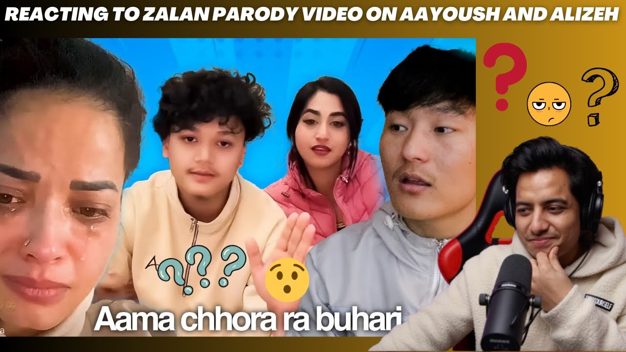 REACTING ON zalan PARODY - AAMA CHHORA RA BUHARI 🤯 | ON AAYOUSH ALIZEH CONTROVERSY |  REACTION VIDEO