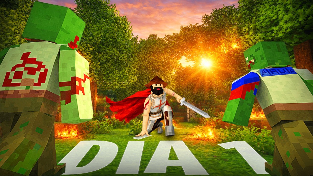 Sobrevivió en Mundo ZOMBIE Medieval | SurvivalCraft2 | Episodio 1