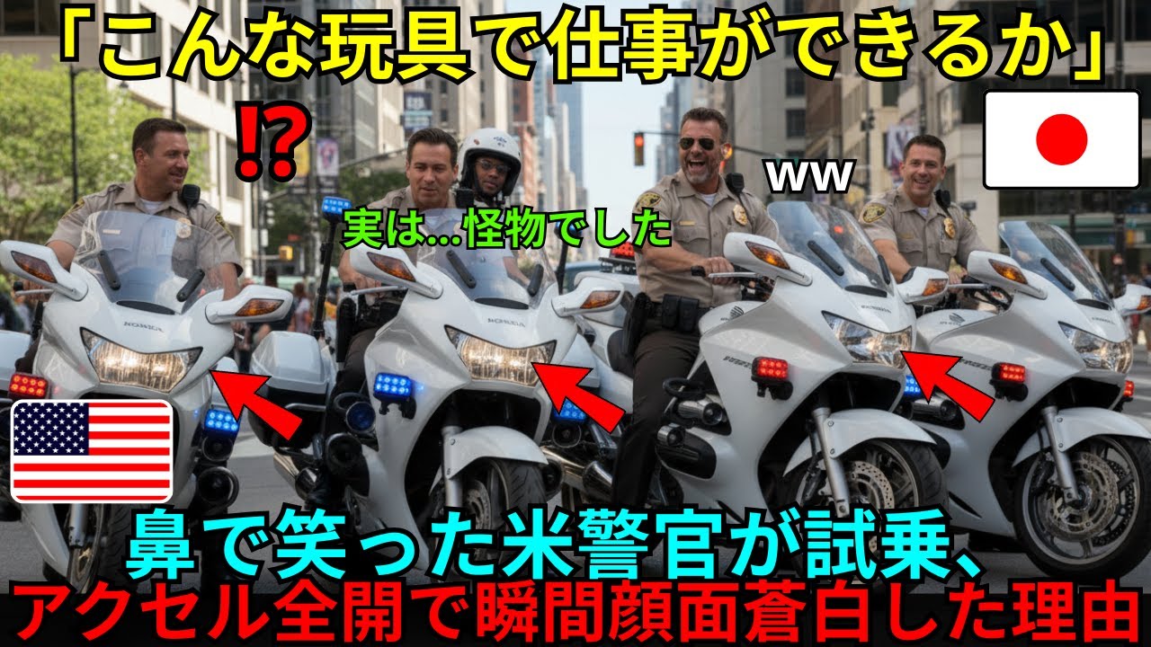 【海外の反応】「こんな玩具で追跡できるか！」鼻で笑っていた屈強な米警官が、アクセルを回した途端に顔面蒼白で即採用を決めたワケ。市場独占の裏側とは？