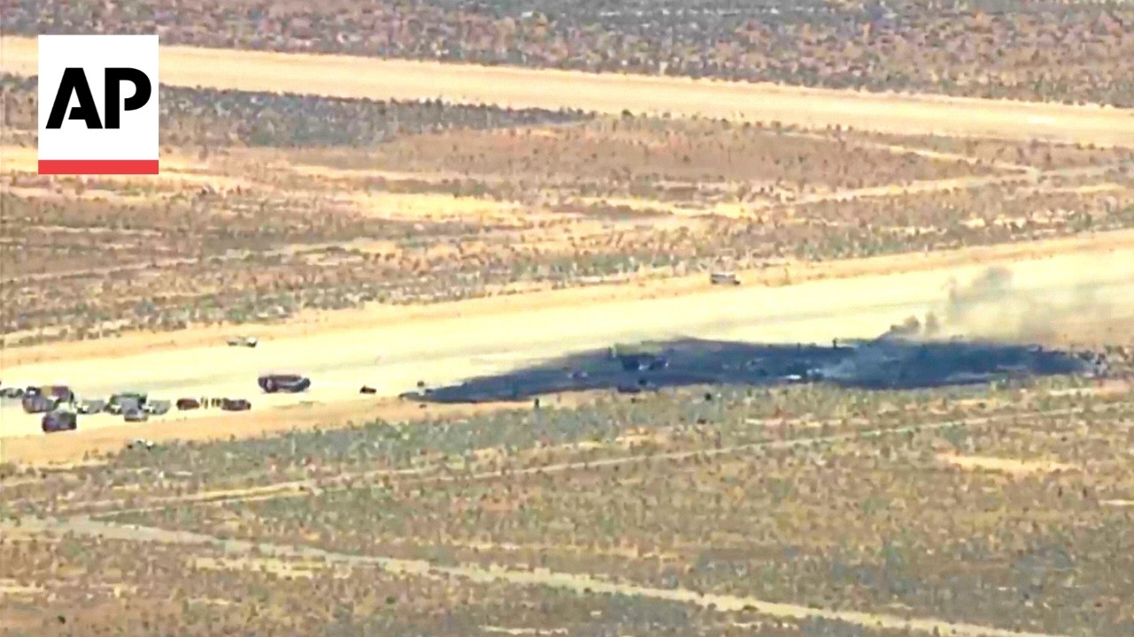 B-52 bomber crashes after takeoff at US military base in California