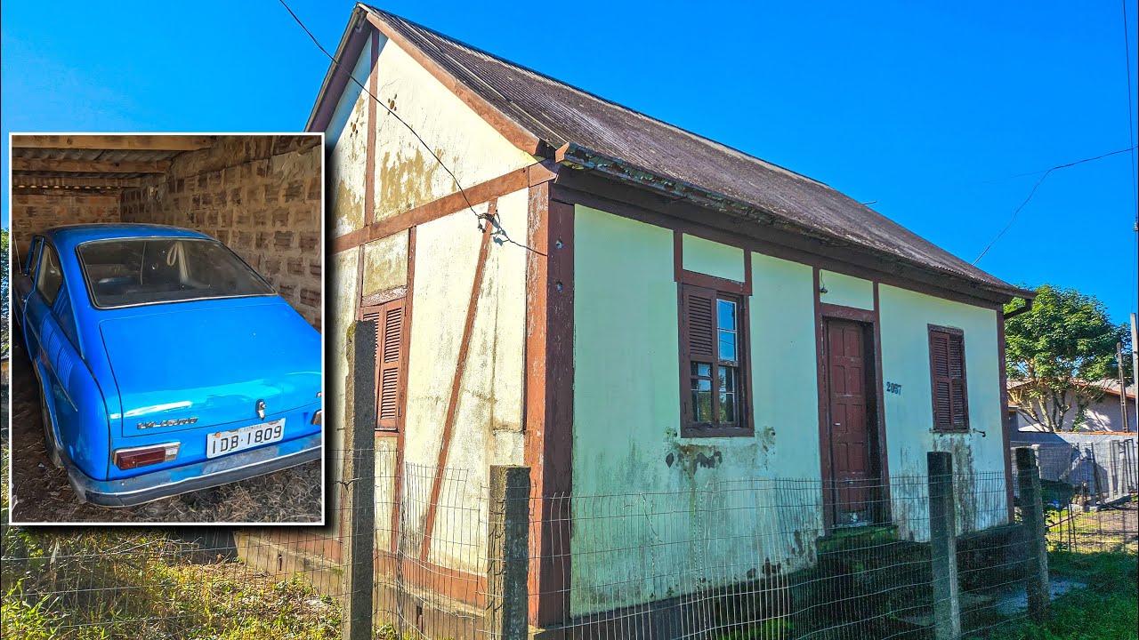 CARRO ANTIGO RARO NA GARAGEM DESTA CASA ABANDONADA!
