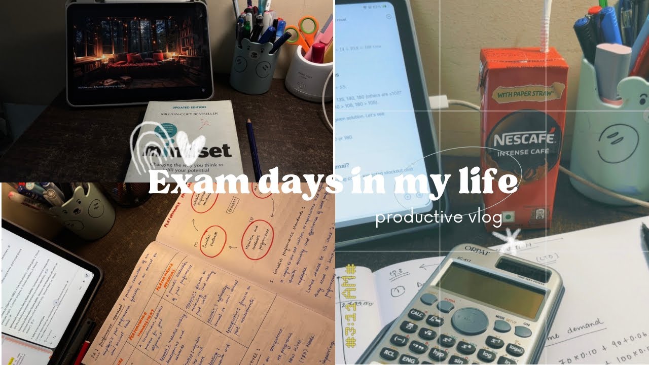 Productive study vlog 📚( study vlog , final exams , revisions , life in Bangalore)🌷✍️✨