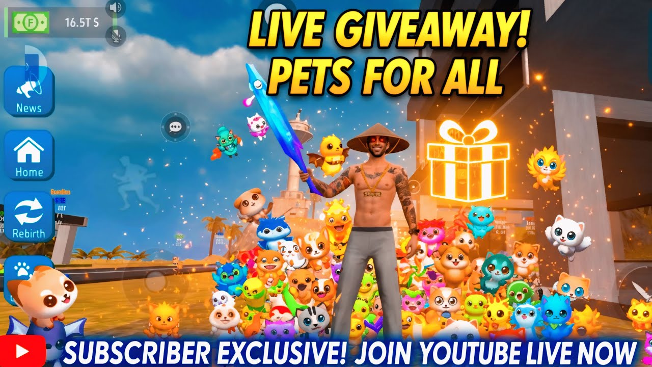 Free Fire Live Giveaway 🥳 Pets Free Free Free | Stea A Pet Free Fire #freefirelive #freefire
