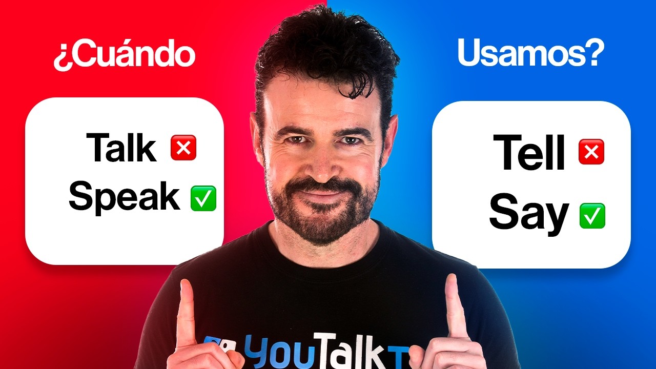 &iexcl;No confundas estos 4 verbos en ingl&eacute;s! TALK, SPEAK, TELL y SAY