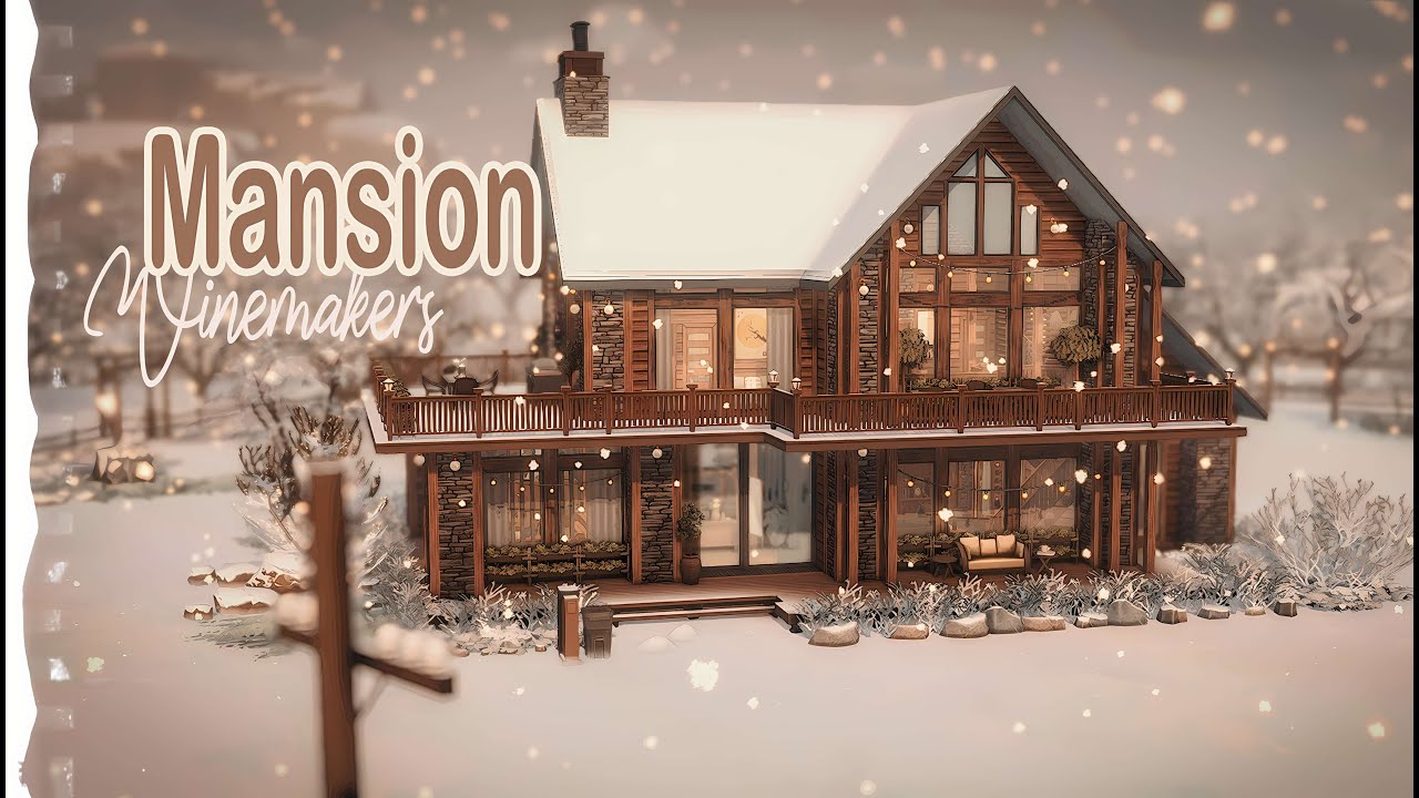 🍷Дом Виноделов | Строительство NO CC sims 4
