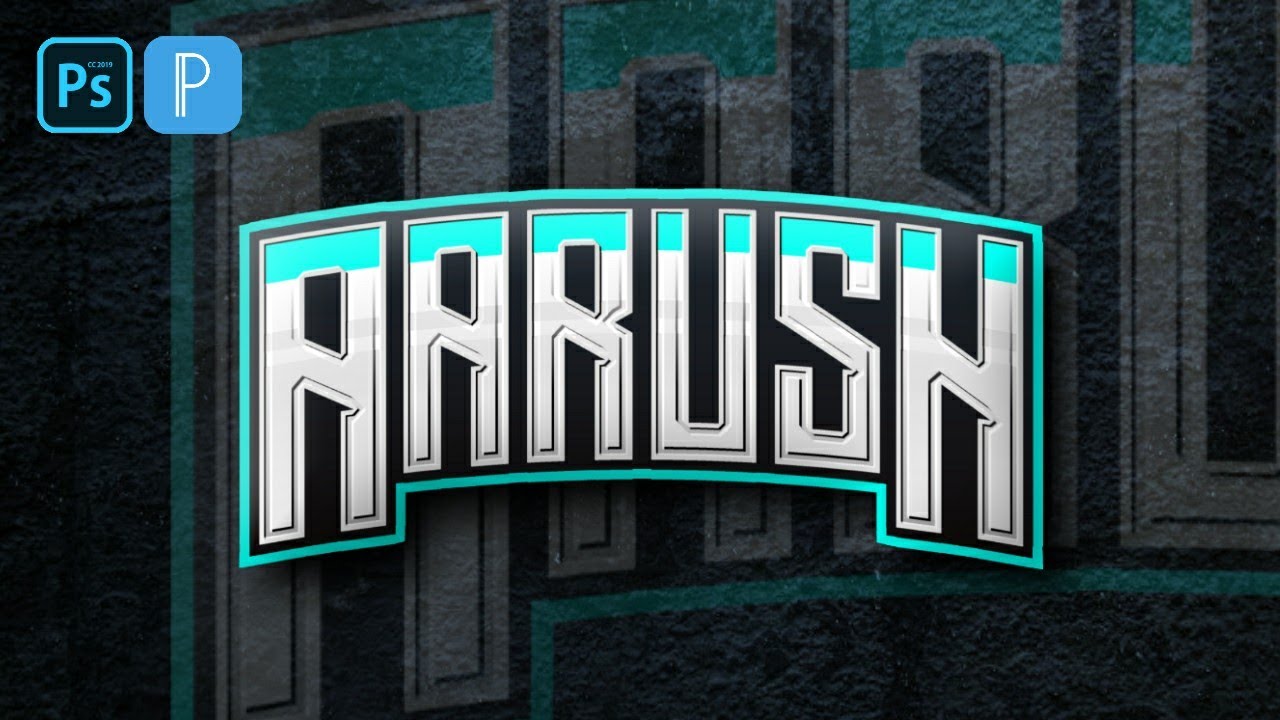 How to create this cool text effect using Ps touch | Tutorial | Deathwire