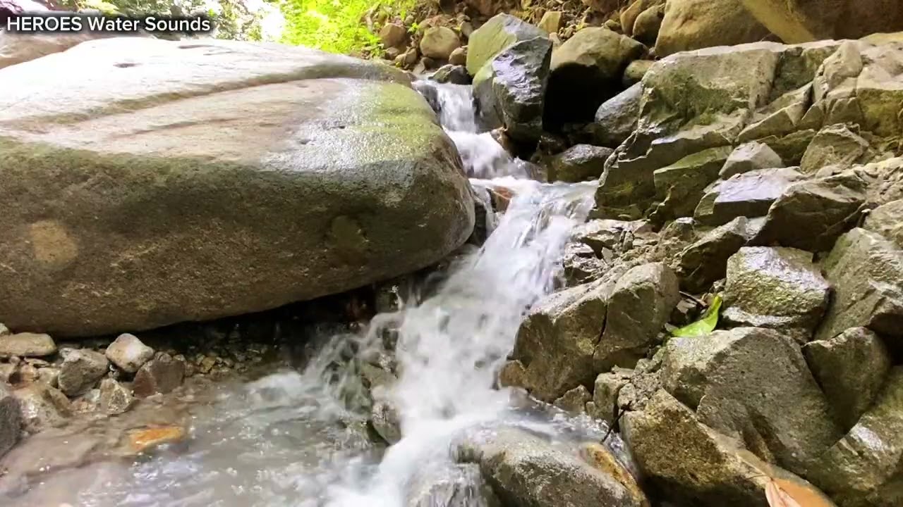 Flowing Waterfall Natural Audio | No Talking
