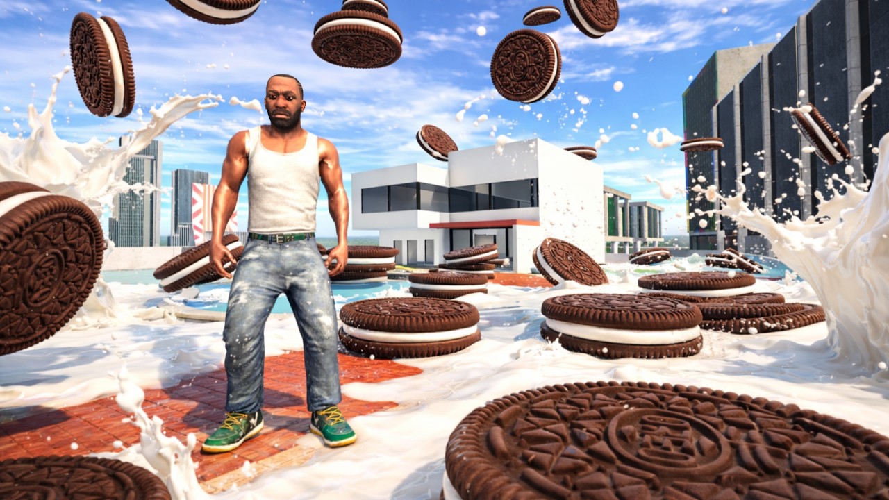 Franklin House in Oreo Tsunami in Indian Bike Driving 3D