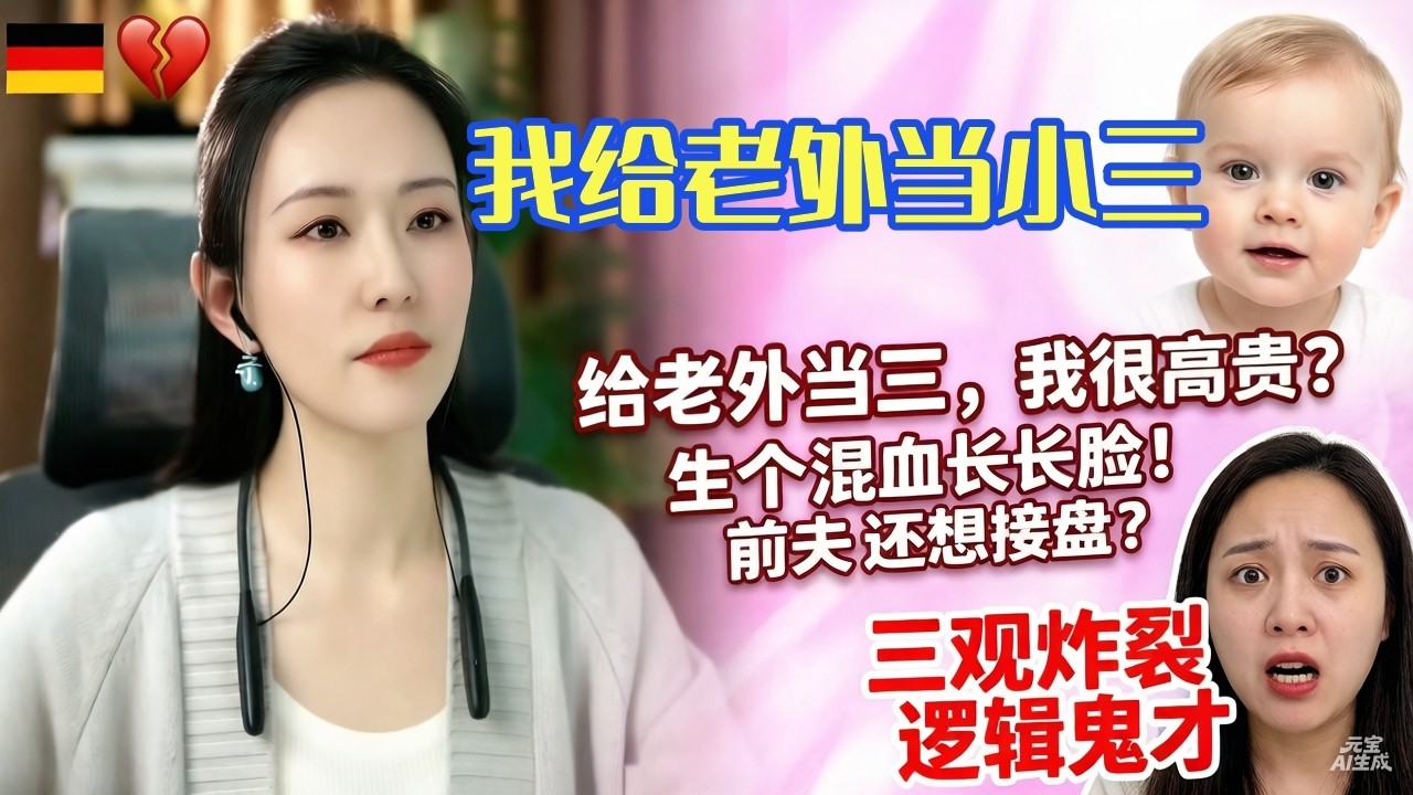 现实版“崇洋媚外”？给已婚德国人当三还当出优越感，还要生下“洋娃娃”长面子！