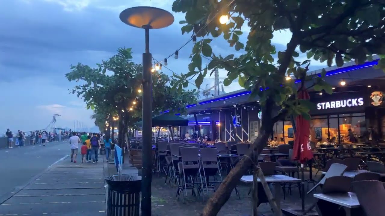 Manila Philippines - SM By The Bay Virtual Evening Walk 4k 🇵🇭