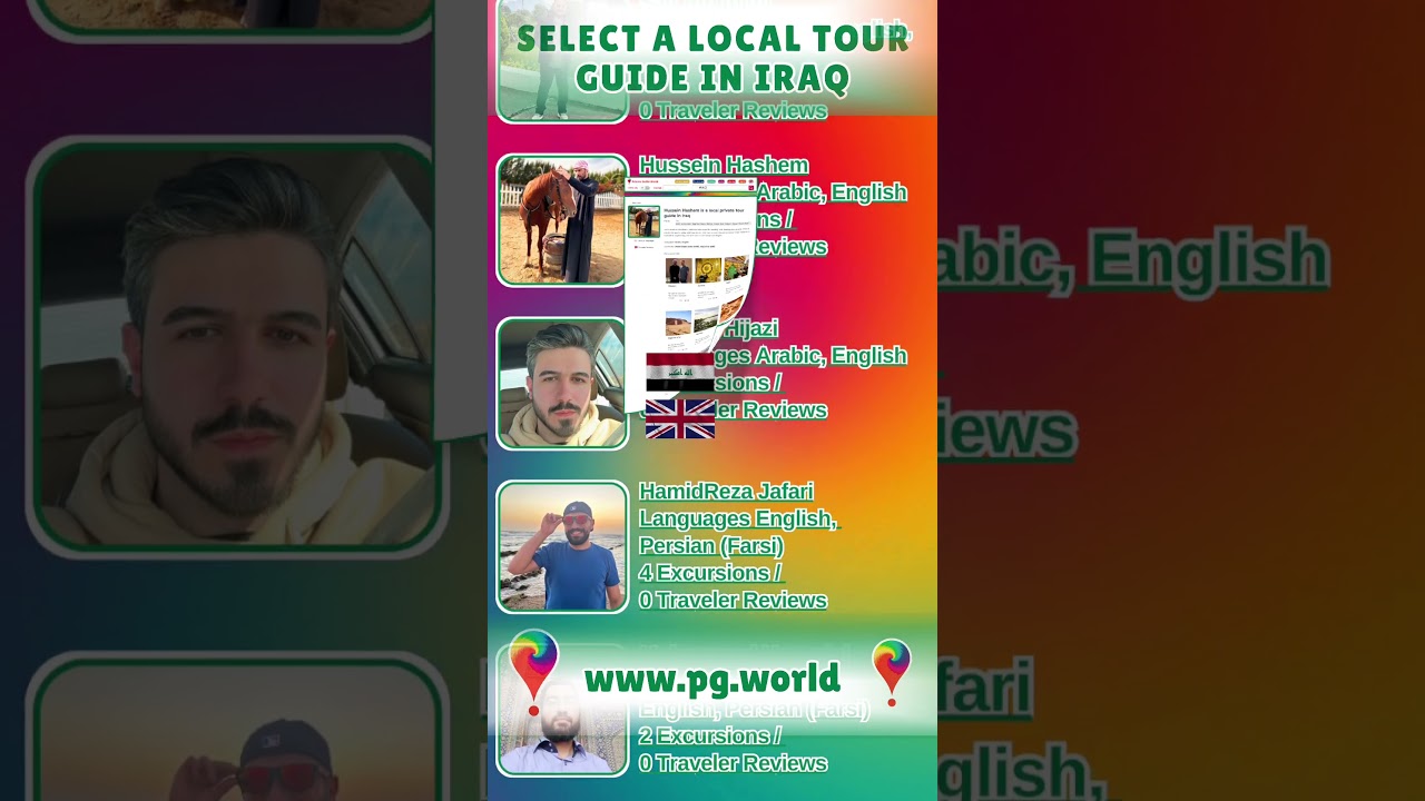 Discover the beauty of Iraq with local tour guides from the PRIVATE GUIDE WORLD platform #shorts